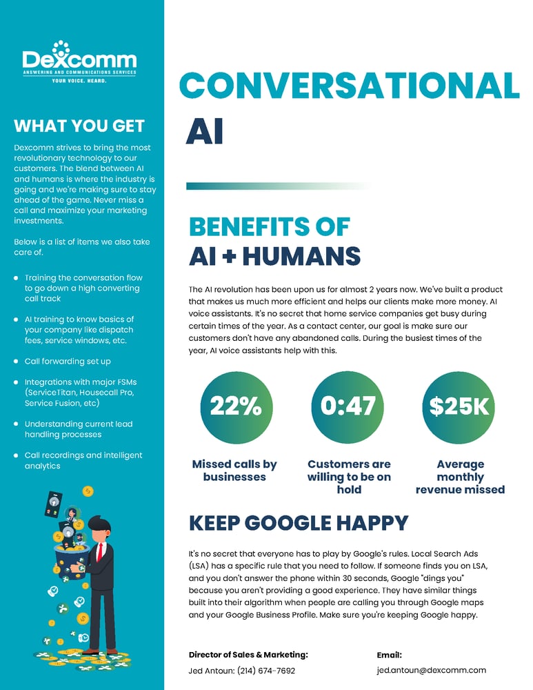 Dexcomm AI Voice - One pager - Jed contact [no qr code]-1