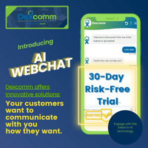 Dexcomm's AI Webchat 30-day free trial